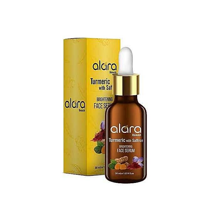 exfoliating brightening face serum with turmeric and saffron for all skin types
