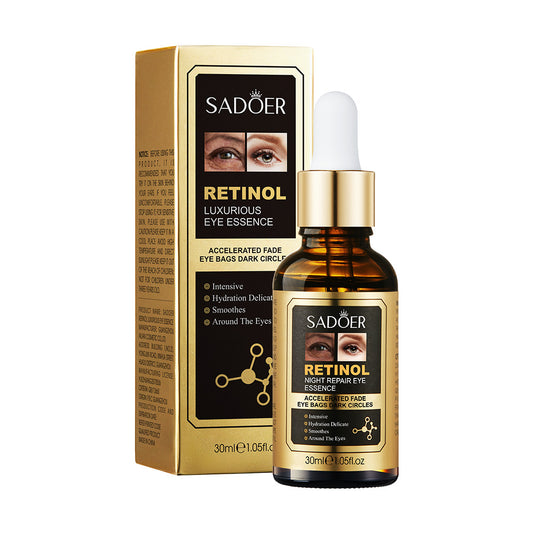 SADOER 3 in 1 Collagen Serum + Retinol Serum Eye Essence + Collagen Cream , Anti Aging, Face Moisturizer, Anti Wrinkles anti Eye Puffiness, Fade Eye Dark Circles and Eye Bags
