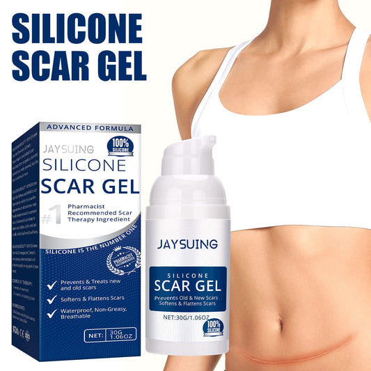 Silicone Scar Removal Gel Removal Skin Scars Cream Treat Surgery Scars Stretch Marks Acne Pox Prints Burn Repair Facial Care Gel Whitening Pigmentation Corrector