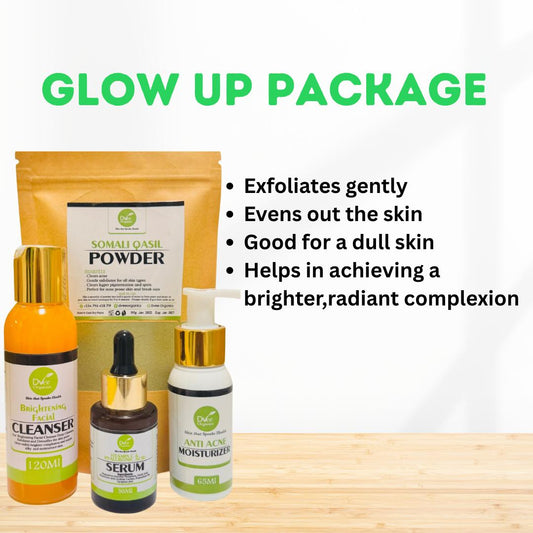 Glow Up Package - Dvee Organics - Clears Blemishes and Gives Instant Radiant Glow on Skin Within 28 days