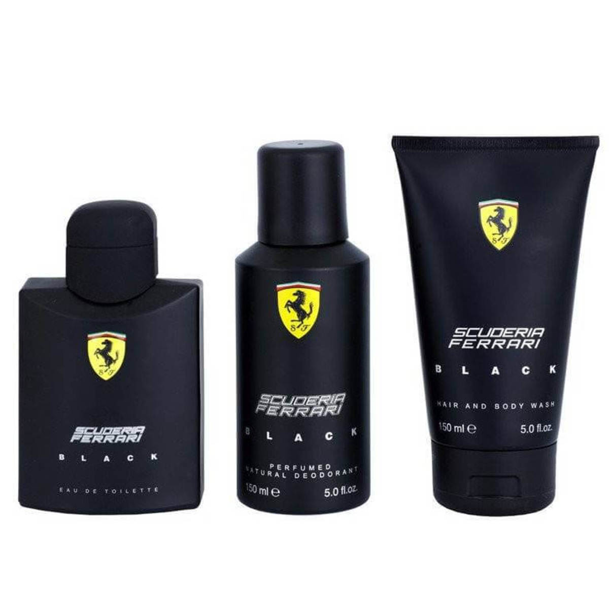 Ferrari Black 4 Piece Gift Set For Men
