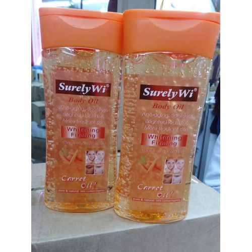 Surely Wi Carrot Collagen Body Oil Wi Spotless Moisture Brightening Oil 200 ml – Anti‑Aging, Firming, Dark Spot Fading Carrot Oil for Glowing Skin (Surely Wi) Moisturizes Brightens