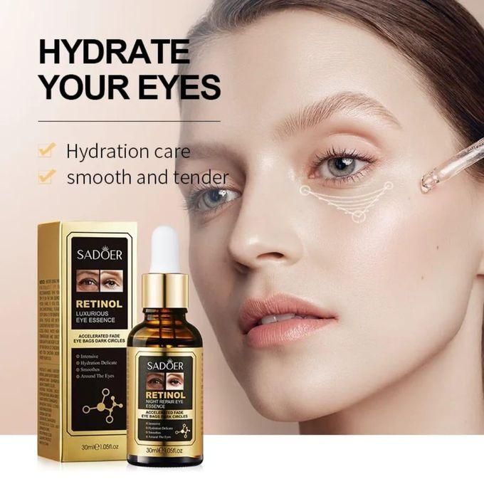 Firming Retinol Eye Serum Dark Circles, Puffiness Remover Retinol Serum for Brightening Anti-wrinkles Serum Retinol Eye Serum, Retinol Eye Essence...