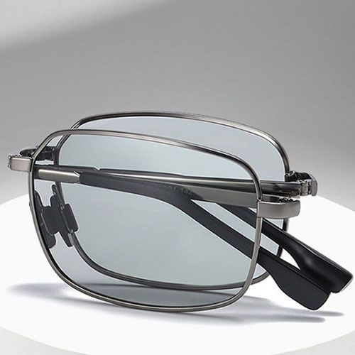 New Men Polarized Folding Sunglasses Vintage Male Outdoor Driving Cycling Sun Glasses Photochromic Eyewear