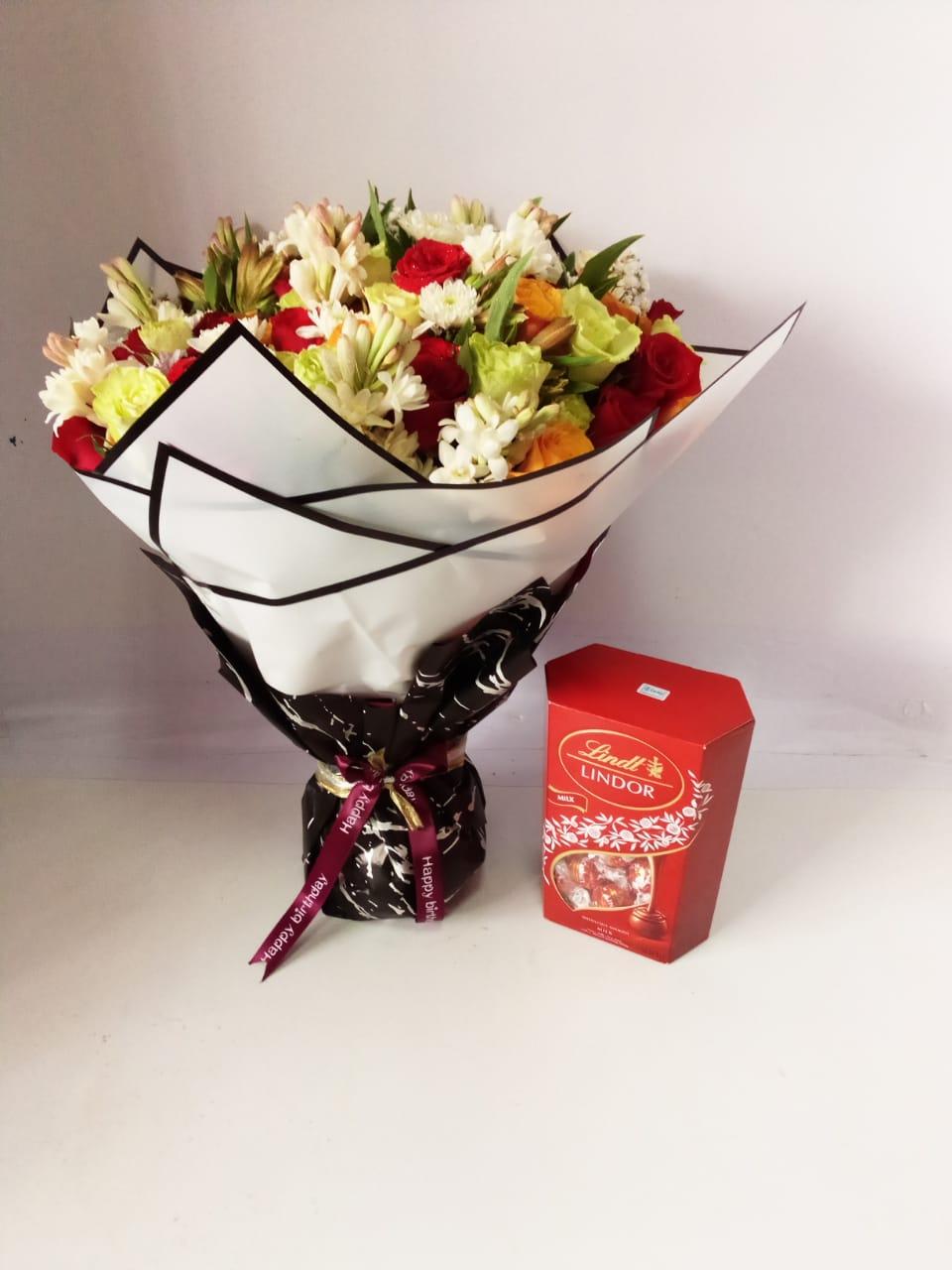Flower Bouquet and Lindor