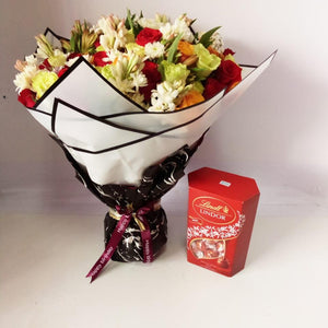 Flower Bouquet and Lindor