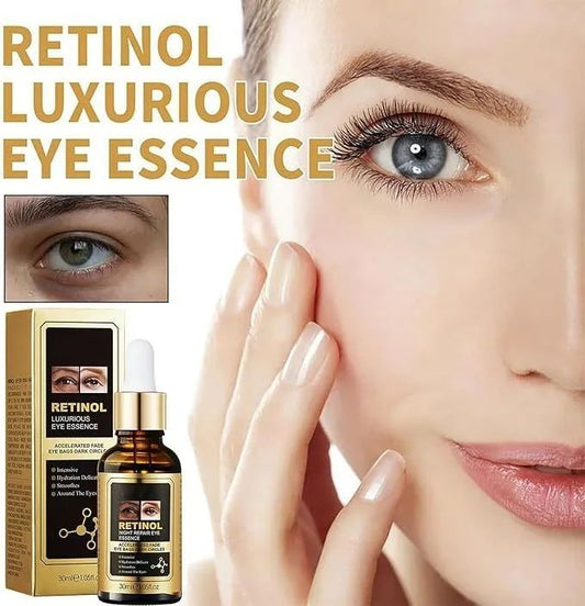SADOER Retinol Eye Serum Anti Dark Circle Eye Bags Removal Dark Circles Puffines Whitening Lightening Cream Wrinkle Removal Serum Eyes Firming Skin Care Beauty