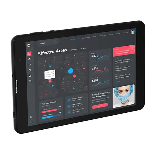 ALLDOCUBE Smile 1 Tablet PC 8 Inch HD IPS 3GB RAM + 32GB ROM Android 11 4000mAh Battery T30 Chip LTE GPS Tablets Black Black 3+32G