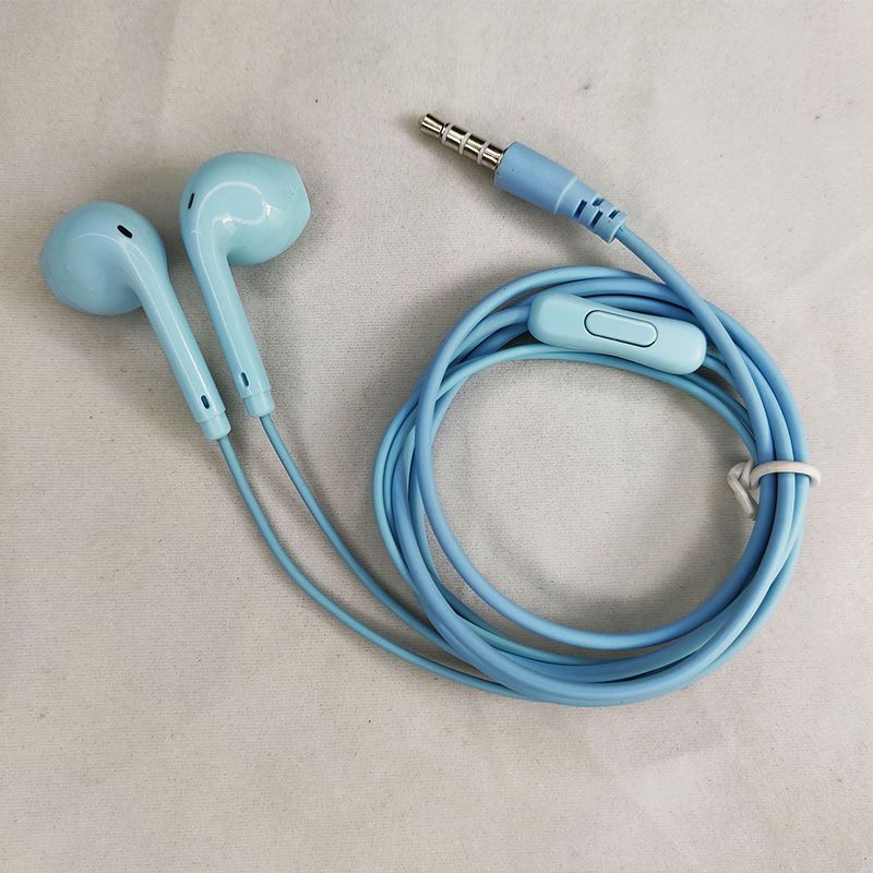 3.5mm Round Hole U19 Macaron Multi-Color Optional Wired Earphones With Microphone Universal Earphones For Mobile Phones Laptop PC