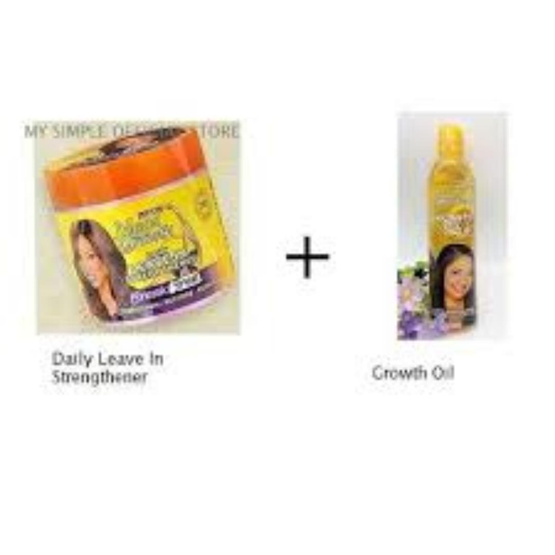 Mega Growth Daily Leave In Strengthener + Growth Oil
