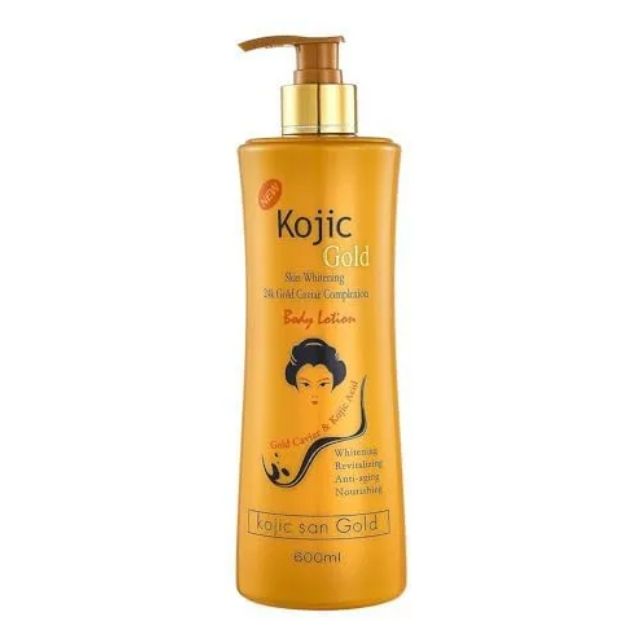 Kojic Acid Gold Skin Whitening 24 Gold Caviar Complexion Lotion 600 ml