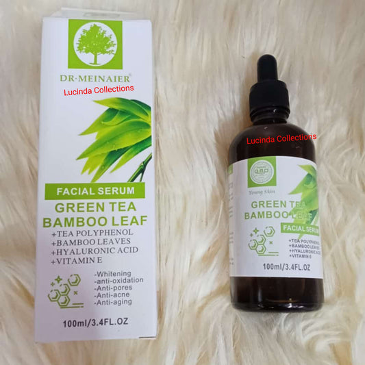 Dr. Meinaier Green Tea Bamboo Leaf Face Serum With Hyaluronic Acid & Vitamin E - DR MEINAIER