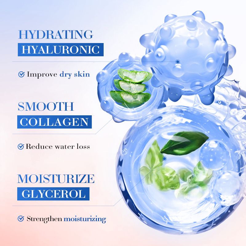 SADOER Hyaluronic Acid Rosehip Oil Hydrating Facial Serum For Relieving Rough Skin , Intensive Hydration, Soothing Like Vitamin C, Nourishing, Enhance Luster of the Skin