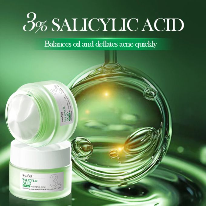 Gentle and Hydrating Salicylic Acne Removing Moisturizing Hydrating Acid cream ,Helps in Acne Removing And Brightening Repairing Face