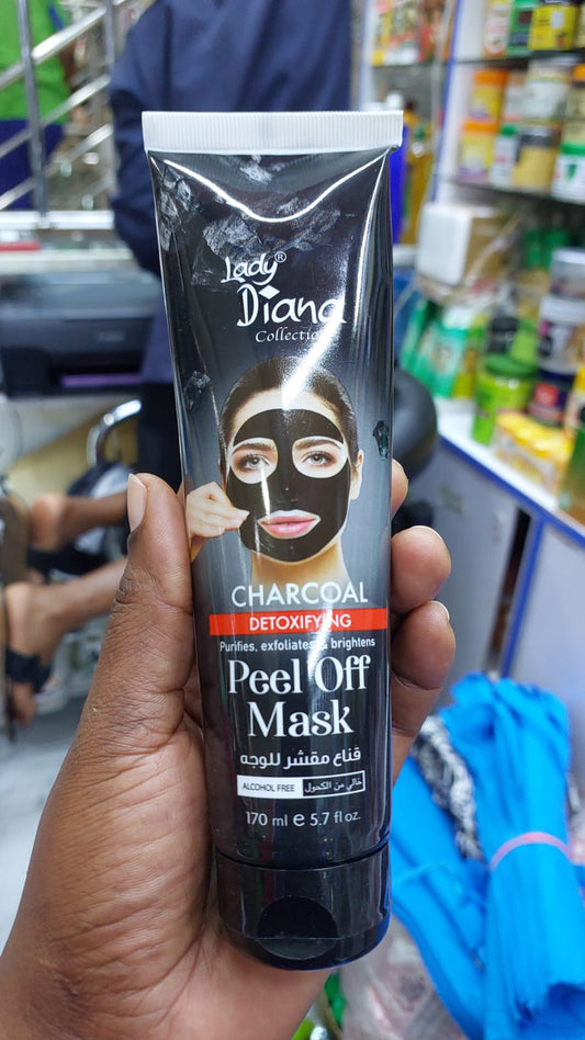 Lady Diana Charcoal Purifying Face Mask 170ml Purifies Exfoliates And Brightens 170ml Detoxfying Purifies Exfoliates And Brightens 170ml Alcohol Free Face Mask