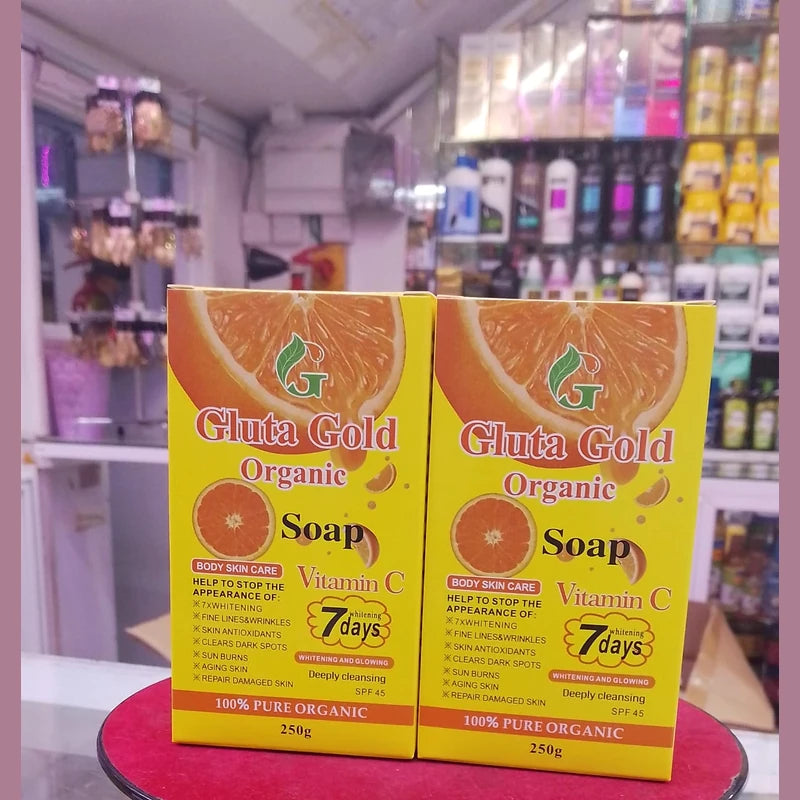 Gluta Gold Organic Soap – Vitamin C, Whitening 7 Days – 250g