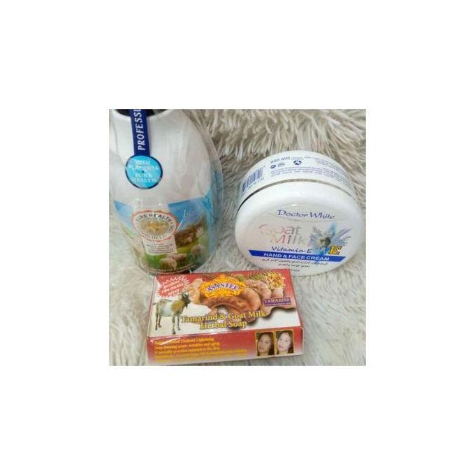 Goat Milk Lanolin Lotion + Tamarind And Goat Soap & Cream.