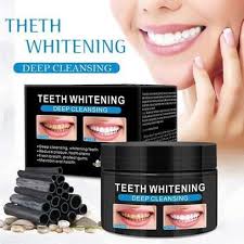 NEW PURE NATURAL TEETH WHITENING CHARCOAL POWDER 60 ml