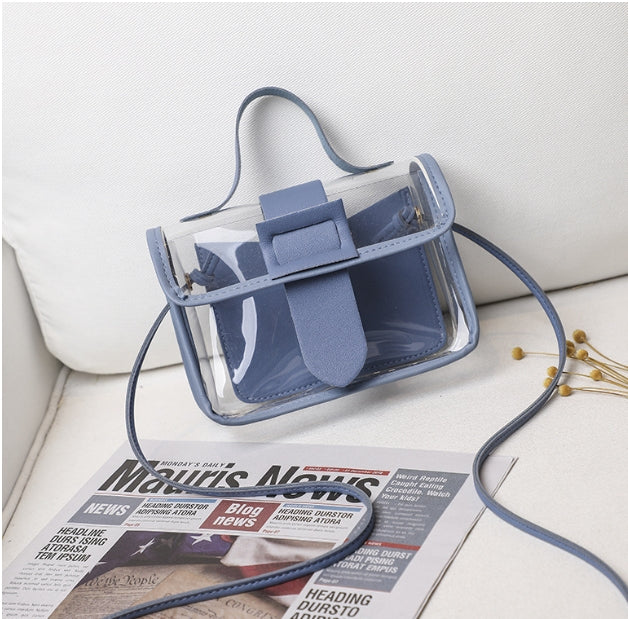 Small Bag Transparent Square Fashion Clutches PVC Shoulder Bag Crossbody Handbag Crossbody Bags