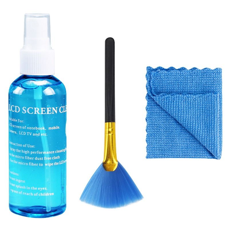 3 in 1 TV And Mobile Phone And Laptop Monitor Computer LCD Screen Cleaner Digital Camera Screen Cleaning Mobile Phone Screen Cleaning Kit CD Scanner Keyboard Cleaning Tools Protective Agents