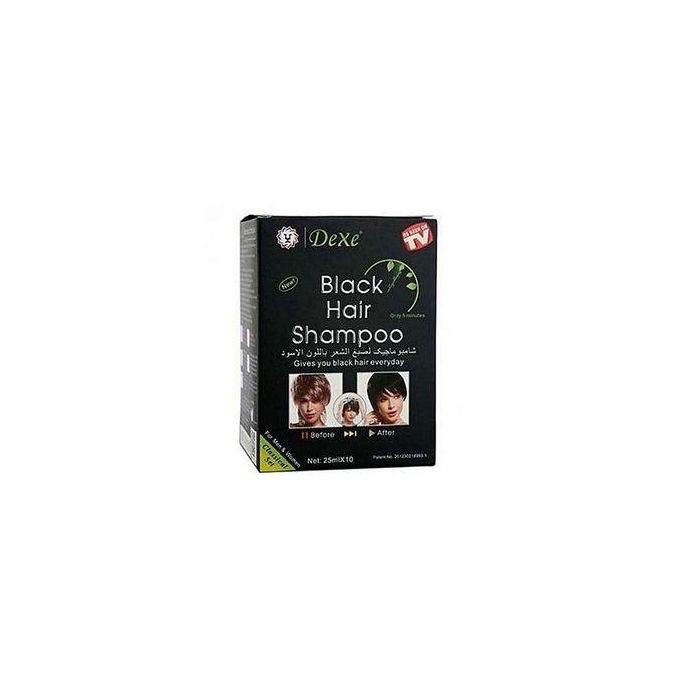 Hair Dye Shampoo *Black* (10 Packs)