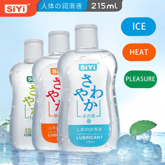 215ML Water-based Body Lubricant Heat Ice Skin-Friendly Lubricant for Sex Vaginal Anal Sex Products, Travel-Size Portable Pack