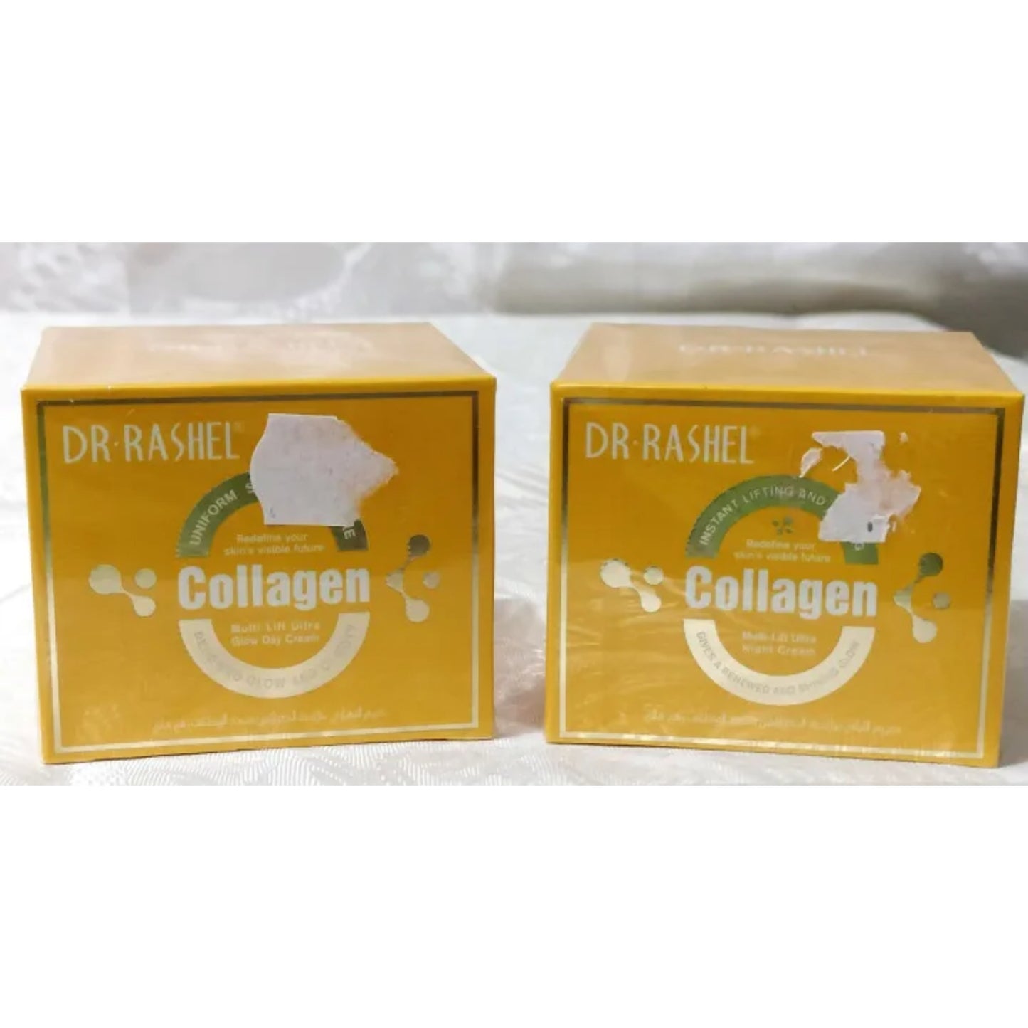 Dr. Rashel Collagen Day Cream + Night Cream Multi-Lift Ultra Skin Firming Lifting Anti-ageing Reduces Fine Lines and Wrinkles - DR RASHEL