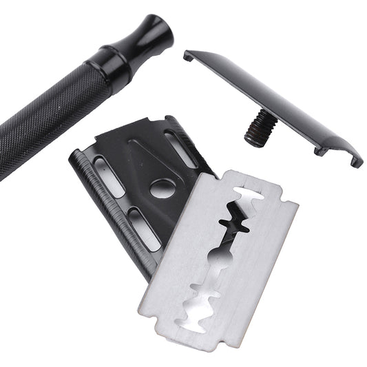 Double Edge Classic Mens Shaving Mild Hair Removal Shaver It With Small Brush Adjustable Safety Razor