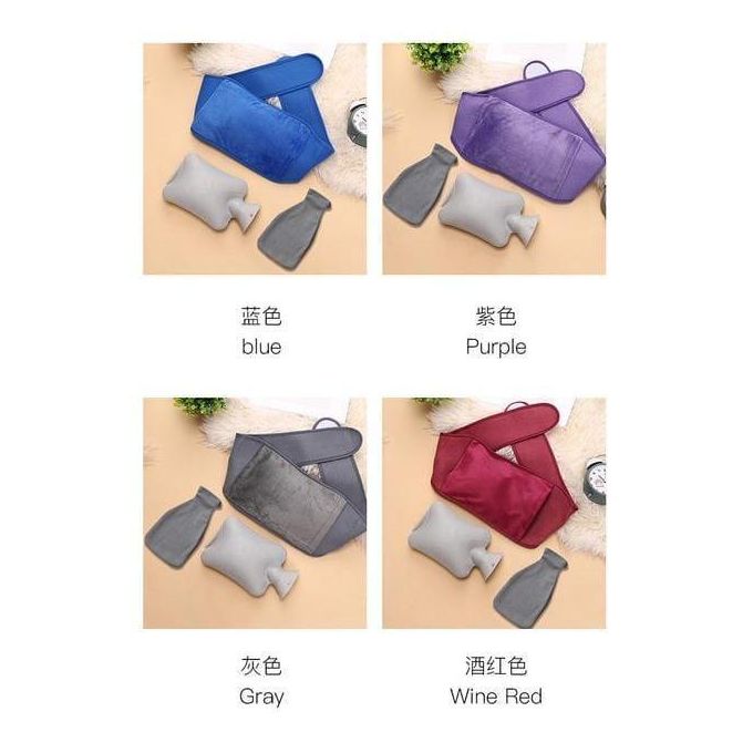 Hot Water Bottle With Waist Bag Pouch For Pain Relief