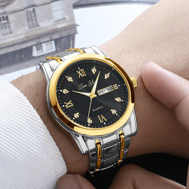 Men Watch Top Brand Luxury Automatic Quartz Watches Man Steel Business Waterproof Sport Clock