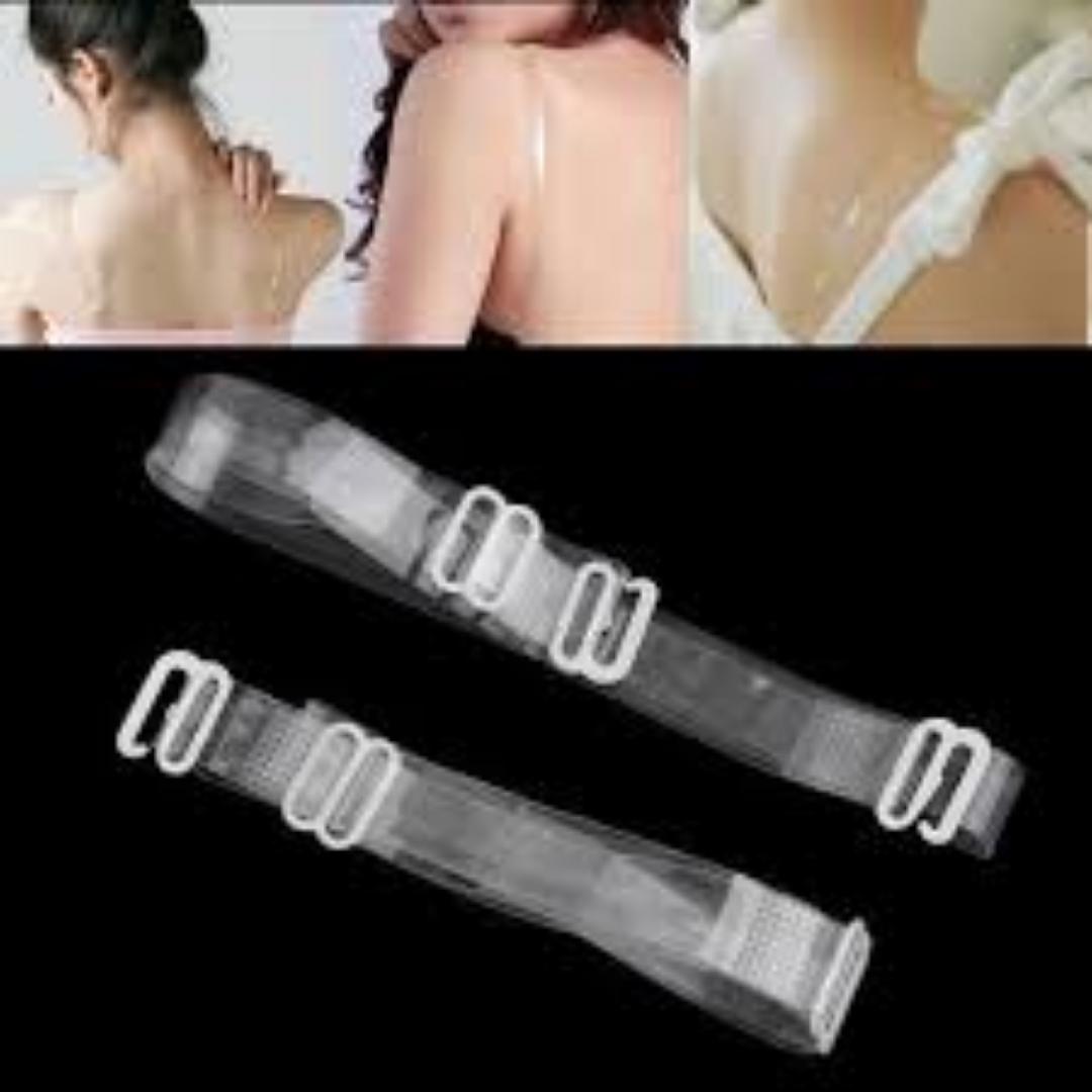 Adjustable Bra Straps Colourless Slim Silicon- 1pair.