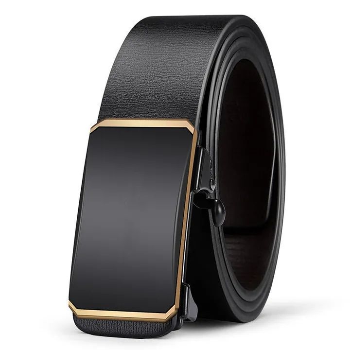 Men Belts Automatic Buckle Belt PU Leather Inner Wear Toothless High Quality Belts For Men Leather Strap Casual Business Jeans Belts Men Luxury Designer Brand
