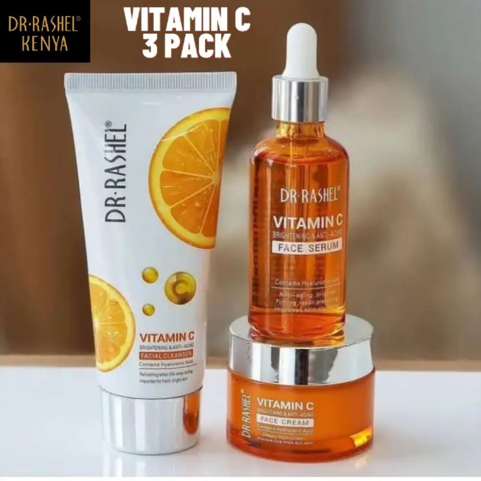 Dr. Rashel Vitamin C 3 IN 1 SET Face Cleanser, Serum + Cream