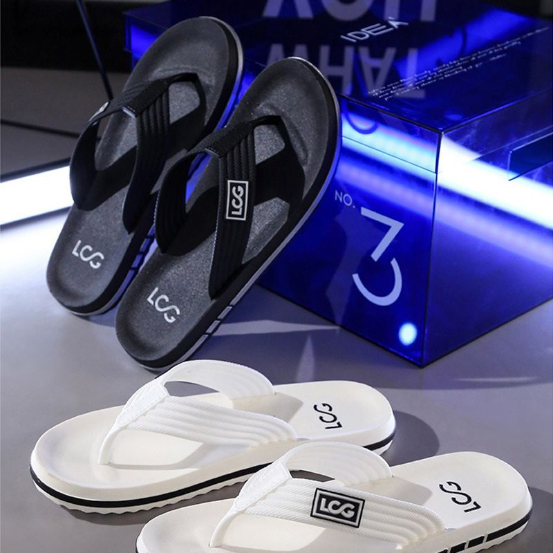 ASSKLO Men's Slippers Sandals Open Shoes Durable Men's Shoes flip Flops Anti Slip Casual Unisex Beach Sandals Non-slip Man Beach Sandals Bathroom shower Slippers Garden Shoes Flat Shoes black