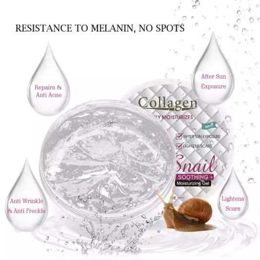 Pei Mei Collagen Snail Soothing Moisturizing Gel, 300g - Repair & Anti acne after sun exposure Anti-Wrinkle