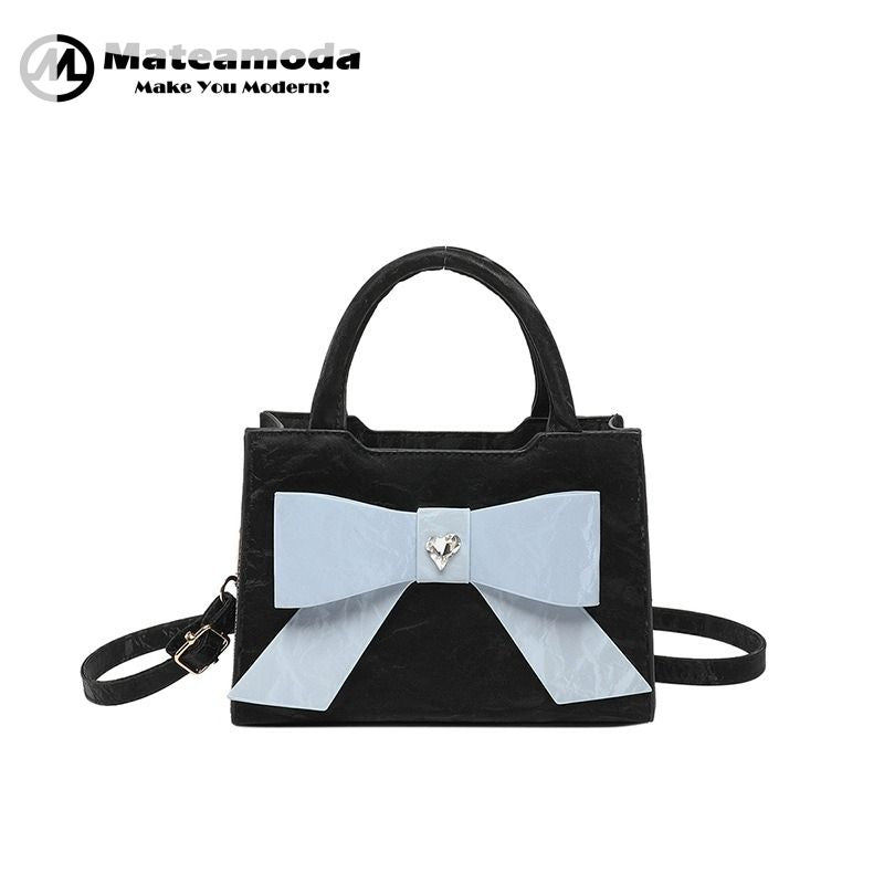 Mateamoda Ribbon Luxe Handbag Crossbody Bag