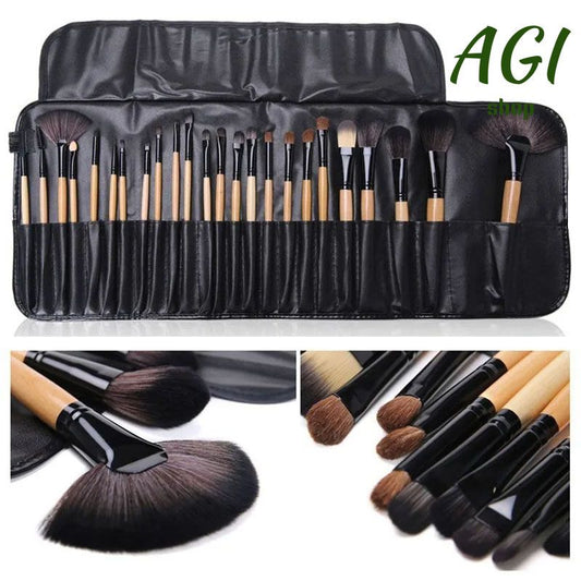 New Arrivals Makeup Brush Sets 24 pcs/Set Professional Cosmetics Brushes Foundation Powder Eyebrow Eyeshadow Blending Blush Brushes Beauty Make Up Kit Tool + Bag