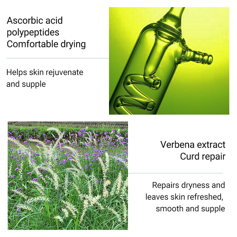 6-piece set of Centella Asiatica Peptide Skin Care Set facial cleanser + toner + essence + Face serum + moisturizer + Eye Cream to repair delicate skin and control oil