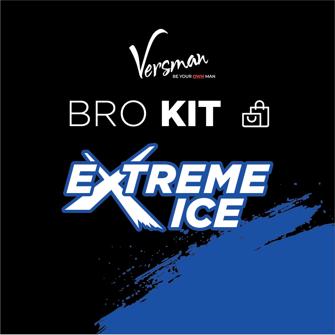 Versman Bro Kit: Extreme Ice 400ml Lotion + Shower Gel + Roll On Deo (Pack of 3)