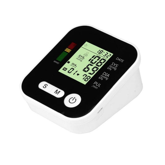 Blood Pressure Monitor Portable Upper Arm LCD Digital Portable Automatic Tonometer