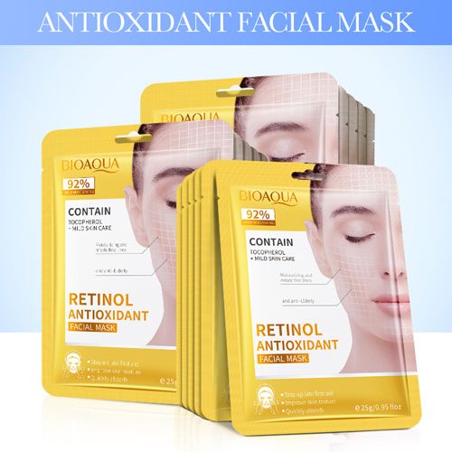 New Arrivals 8Pcs Collagen Face Mask Anti-wrinkle Retinol Hyaluronic Acid Firming Facial Masks Hydrating Anti-aging Repair Brightening Moisturizing Face Mask Facial Skin Care