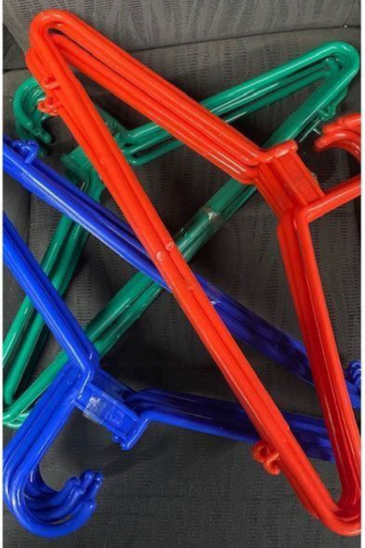 48Pcs Plastic Normal Clothes Hangers 4 Dozens - Mixed Colors - Closet Wardrobe Laundry Organization - NPL