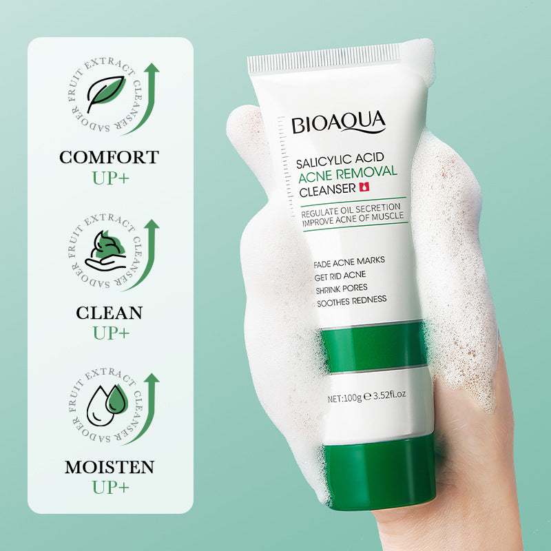 Skin care cleanser Removes Blackheads Deep Cleansing Gentle Pore Control Oil Control Moisturizing Shrinking Pore Cleanser Acne Cleanser Salicylic Acid