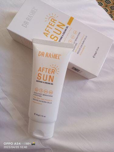 Dr. Rashel After Sun Soothing And Cooling Gel Enriched With Aloe Vera And Vitamin E Reduce Sun Burns Rehydrates The Skin Reduce Redness or Inflammation 60g