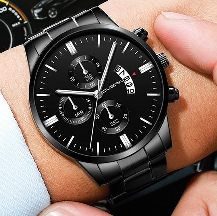 Men Watch Date Stainless Steel Male Watches Quartz WristWatch Wrist Waterproof Watch Valentines Gift Fashion Luxury Mens Watches With Date