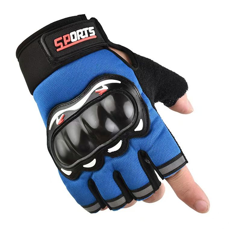 Half-finger gloves Men's And Women's Motorcycle Gloves Protective shell Cycling Gloves open-finger tactics gloves Outdoor Sports protection Fitness Barbell Equipment Weightlifting riding climbing