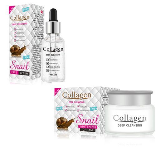 Snail Collagen Anti-aging Face Cream + Face Serum