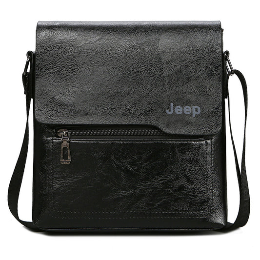 Male PU leather single shoulder bag fashion shoulder bag business bag men's crossbody bag business cross-body sling bag
