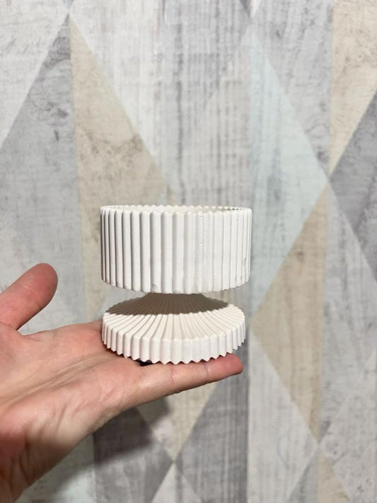 1pcs Aromatherapy Candle Smokeless with reusable dish Atmosphere Candle WeddingFestival Romantic Hand Gift-WITH RE-USABLE DISH - as photo