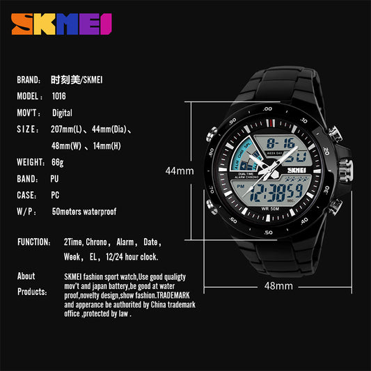 Skmei Men Sport Watches Military Casual Sports Men's Watch Quartz watch Waterproof Silicone Clock Male Shock